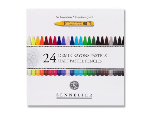 Set of Half Pastel Pencils Introductory - Sennelier - 24 pcs.