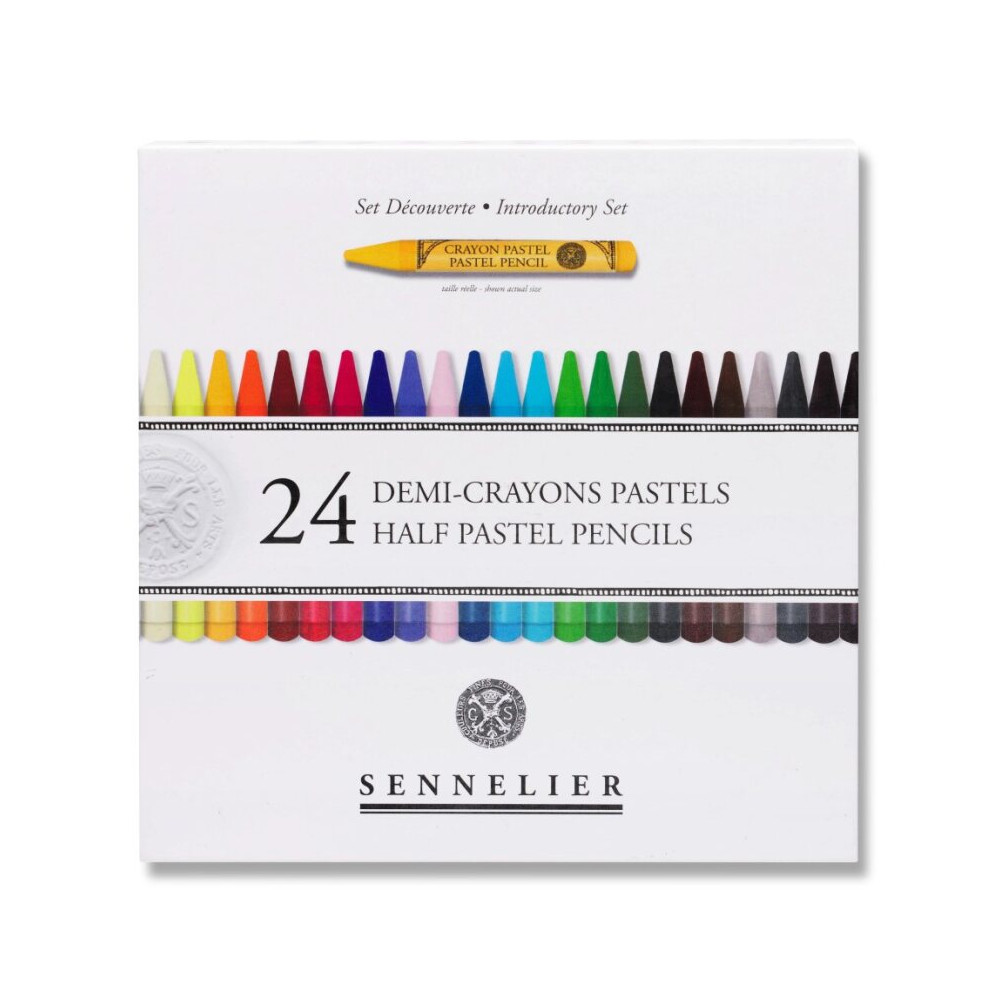Set of Half Pastel Pencils Introductory - Sennelier - 24 pcs.