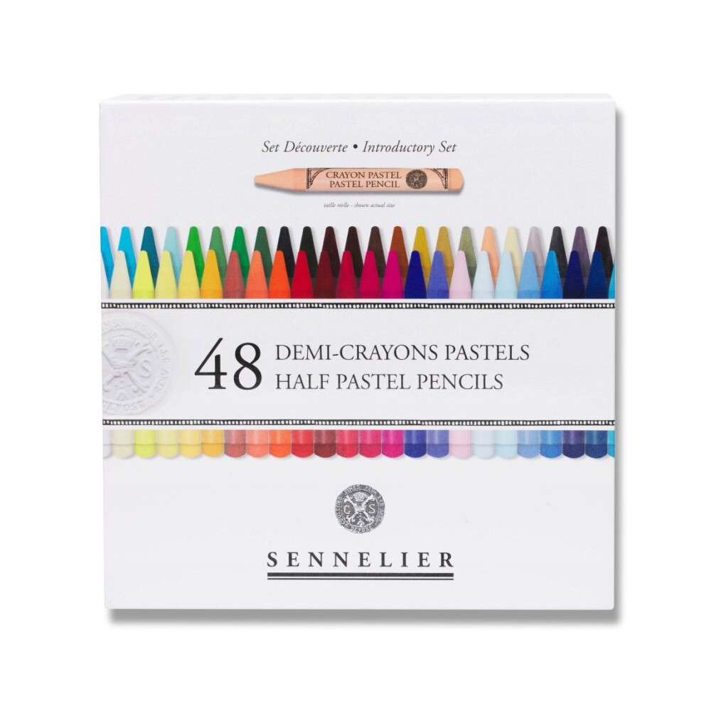 Zestaw połówek pasteli suchych Half Pastel Pencil Introductory - Sennelier - 48 szt.
