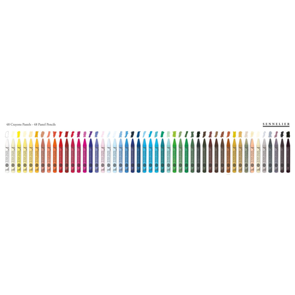 Set of Half Pastel Pencils Introductory - Sennelier - 48 pcs.