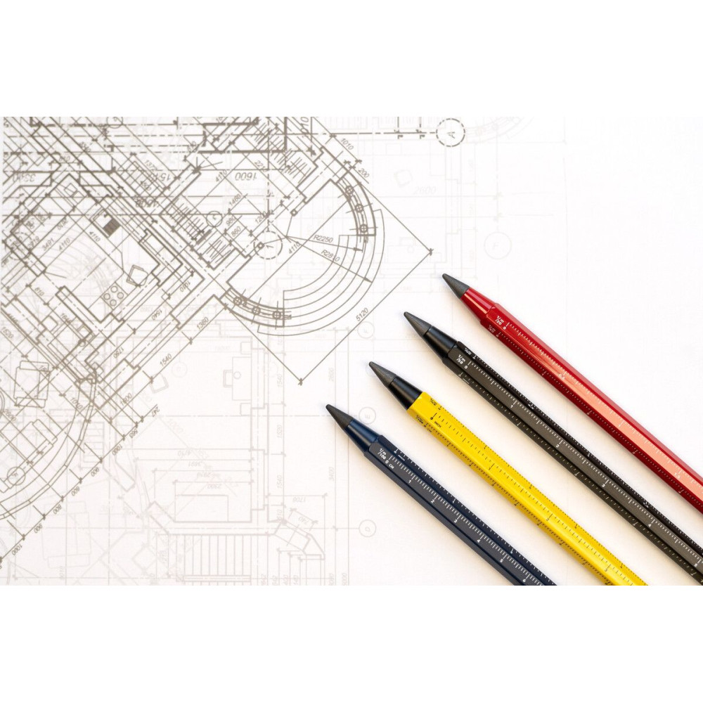 Multifunctional pencil - Troika - Red 0,9 mm