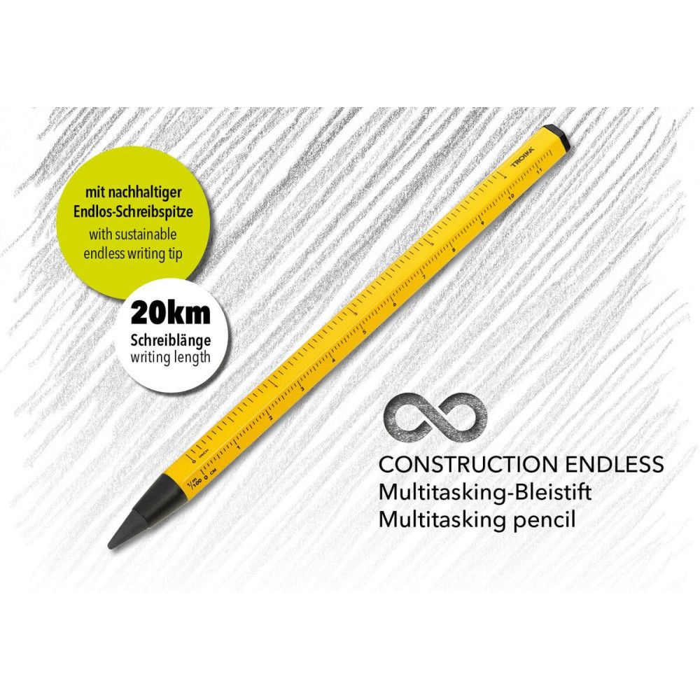 Multifunctional pencil - Troika - Yellow 0,9 mm