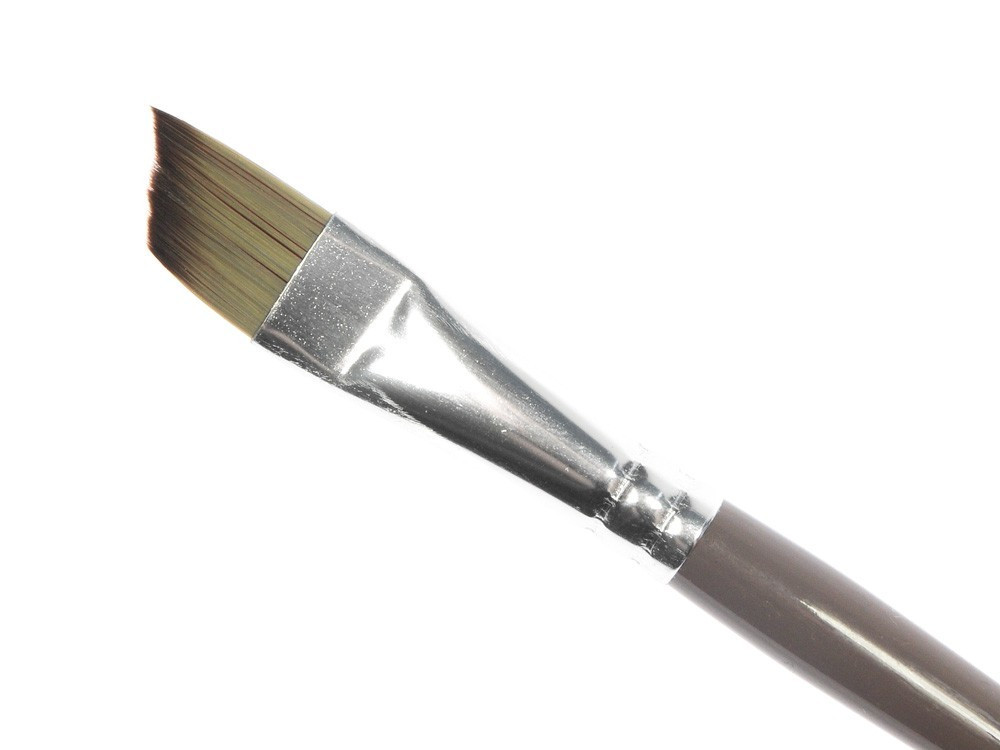 Oblique, synthetic, 1200A series brush - Renesans - short handle, no. 6