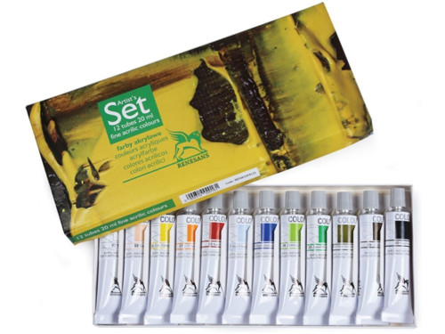Artist's paint set - Renesans - 12 colors