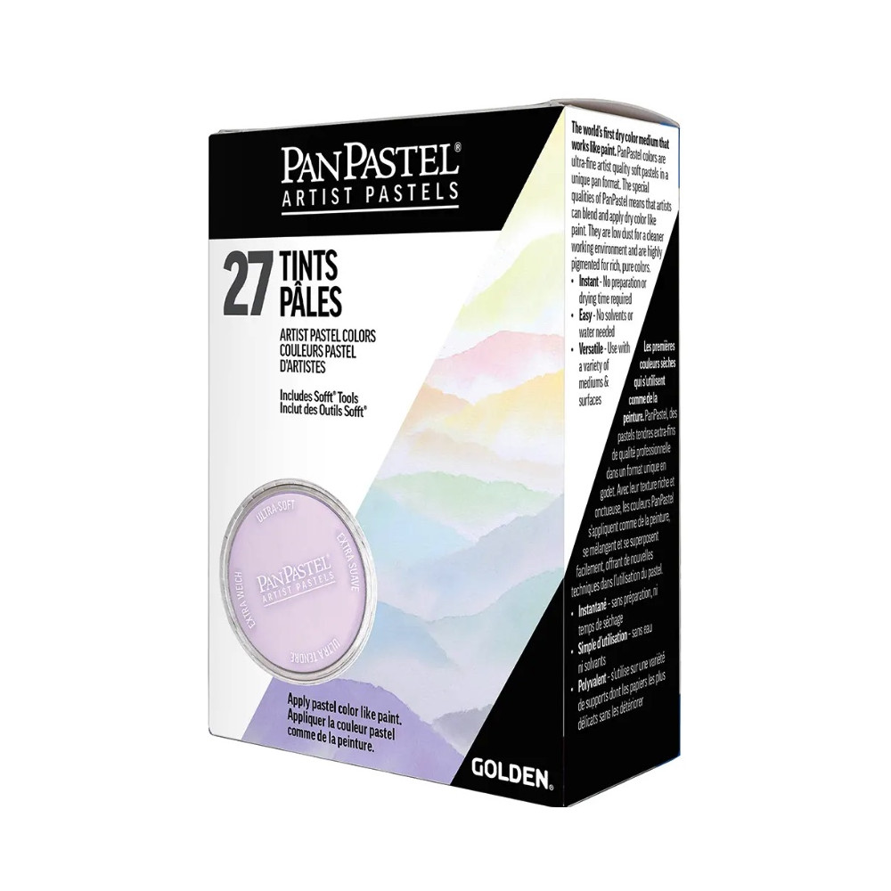 Zestaw suchych pasteli PanPastel Tints - 27 kolorów