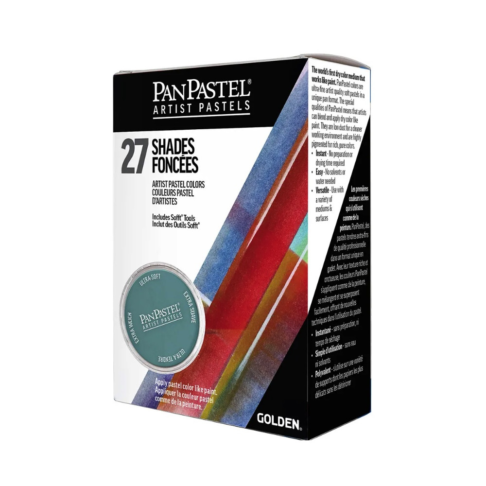Zestaw suchych pasteli PanPastel Shades - 27 kolorów