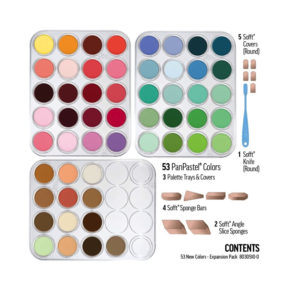 Set of Ultra Soft PanPastels Expansion Pack - 53 colors