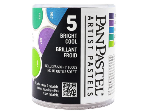 Set of Ultra Soft PanPastels Bright Cool - 5 colors