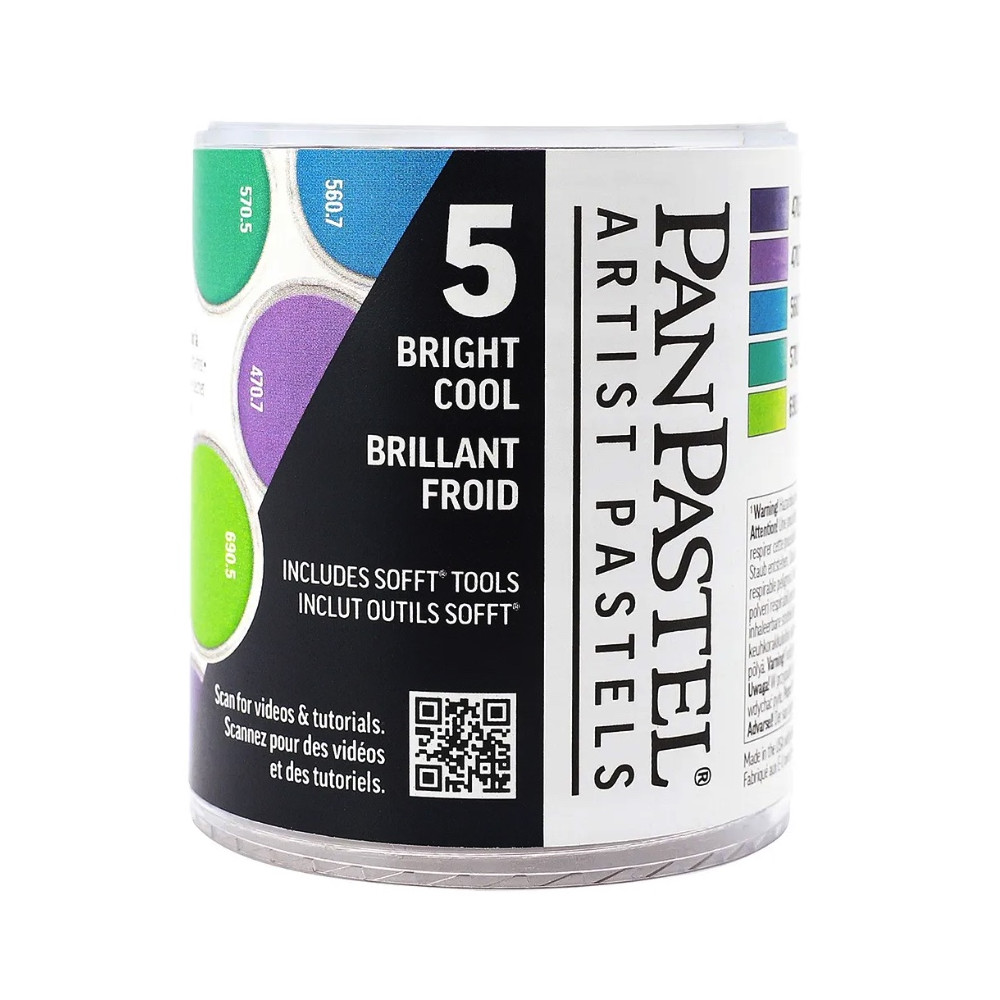 Set of Ultra Soft PanPastels Bright Cool - 5 colors