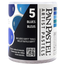 Set of Ultra Soft PanPastels Blues - 5 colors