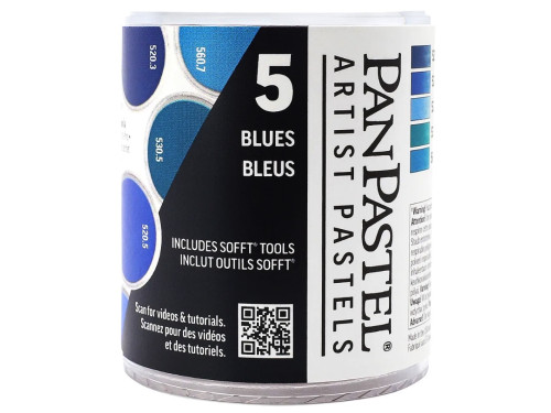 Zestaw suchych pasteli PanPastel Blues - 5 kolorów