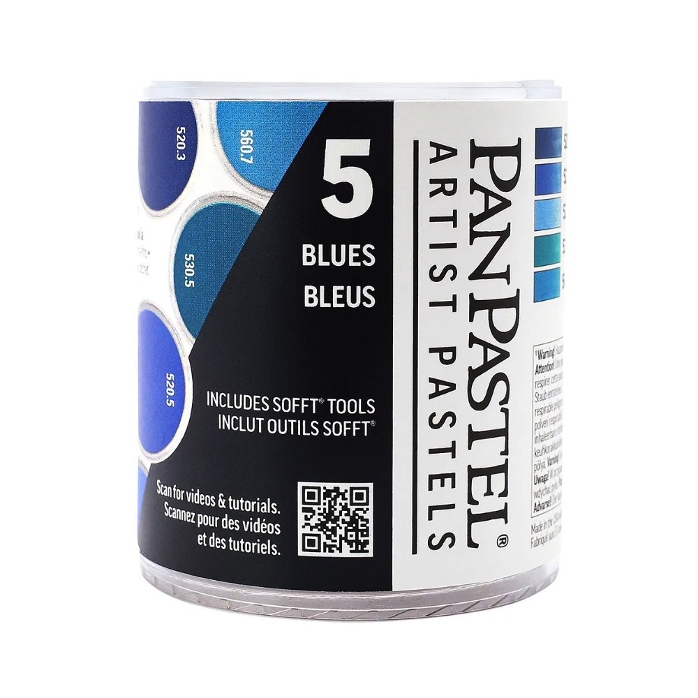 Set of Ultra Soft PanPastels Blues - 5 colors