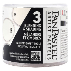Zestaw suchych pasteli PanPastel Blending & Shading - 3 kolory