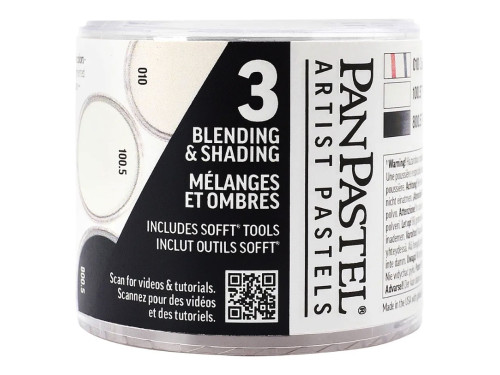 Zestaw suchych pasteli PanPastel Blending & Shading - 3 kolory
