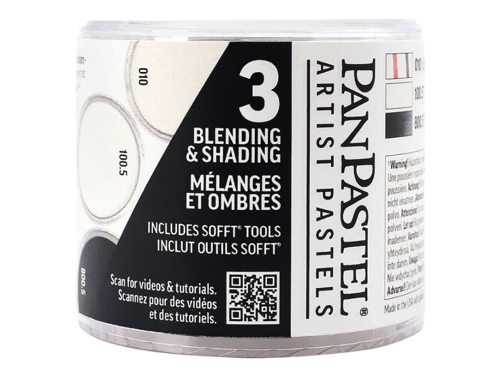 Zestaw suchych pasteli PanPastel Blending & Shading - 3 kolory