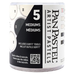 Set of Ultra Soft PanPastels Mediums - 5 colors