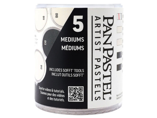 Set of Ultra Soft PanPastels Mediums - 5 colors