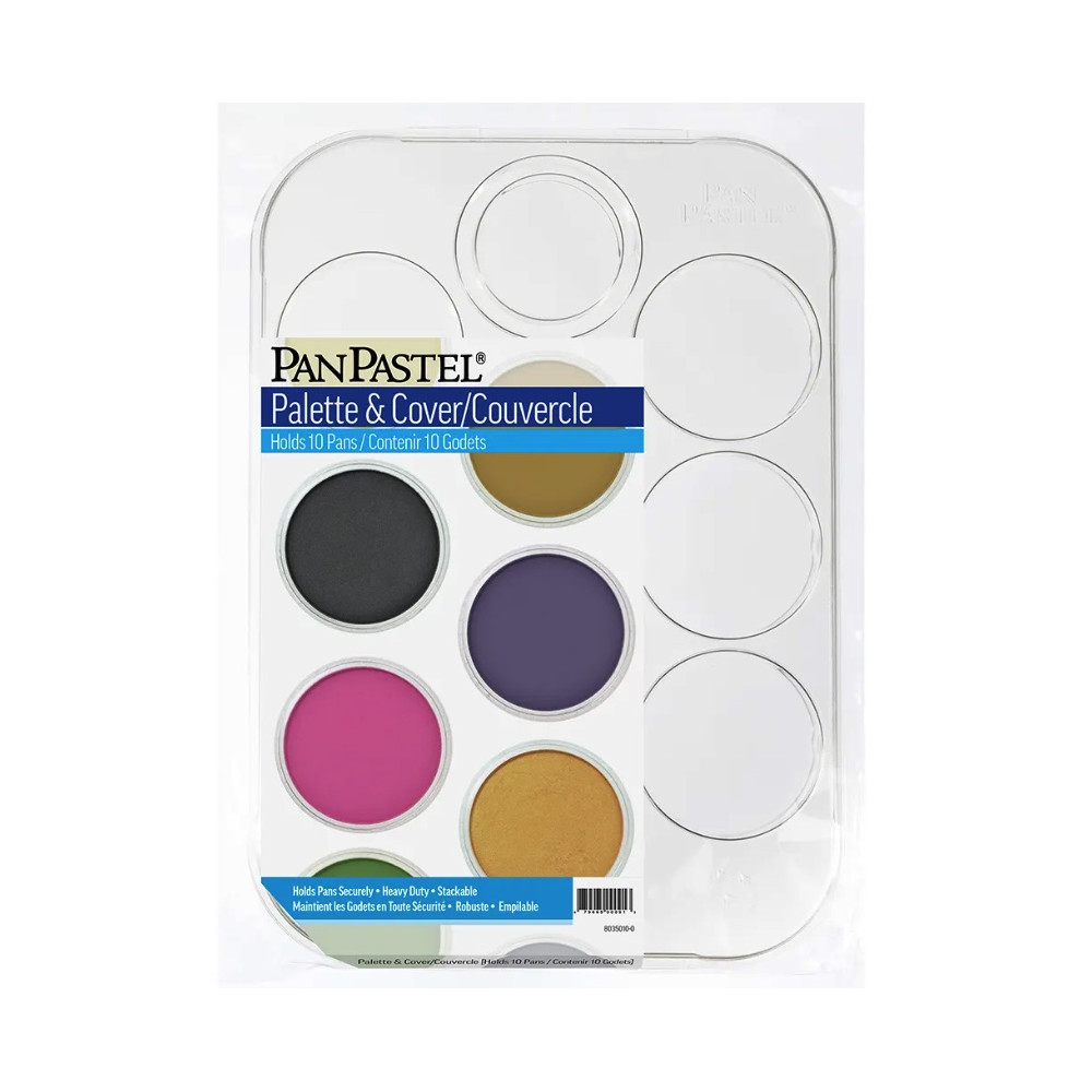 Paletka z pokrywką do pasteli PanPastel - 10 miejsc