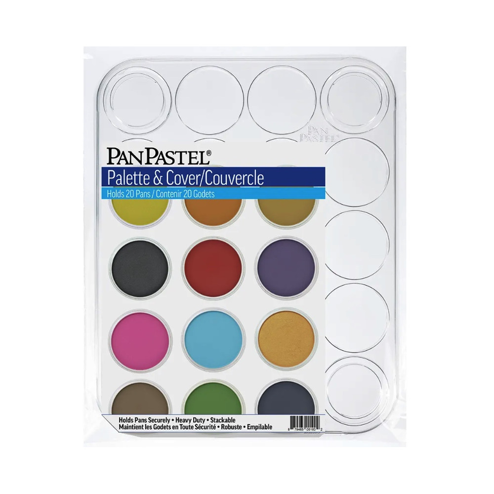Palette Tray with lid for PanPastels - for 20 pans