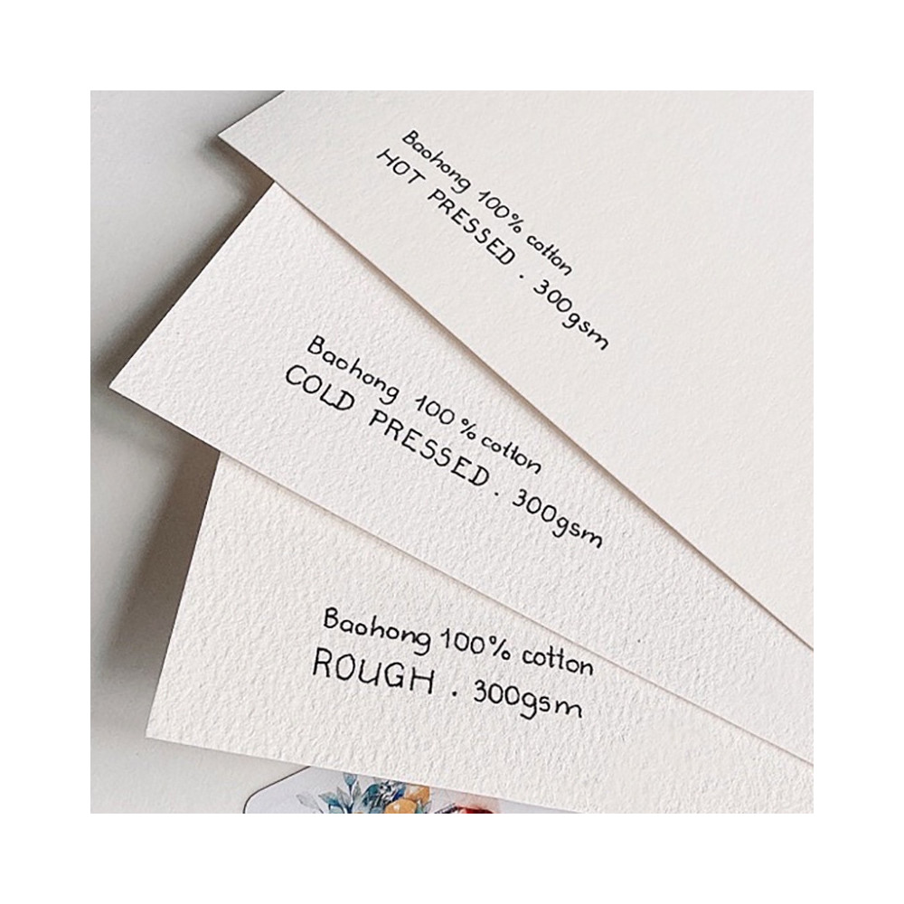 Classic Watercolour paper pad 31 x 41 cm - Baohong - hot pressed 300 g 20 sheets