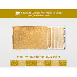 Classic Watercolour paper pad 31 x 41 cm - Baohong - rough 300 g 20 sheets