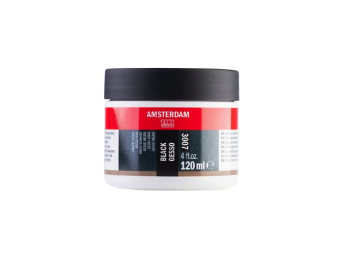 Gesso primer - Amsterdam - black 120 ml