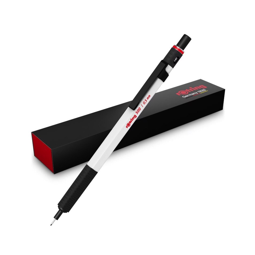 Ołówek grawitacyjny 500 - Rotring - White 0,5 mm