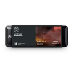 Zestaw akwareli w półkostkach Cotman Baroque - Winsor & Newton x PaperConcept - 18 szt.