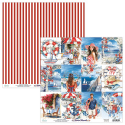 Papier do scrapbookingu 30,5 x 30,5 cm - Mintay - Riviera Moments 06