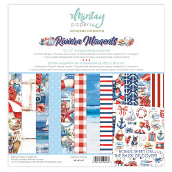 Set of scrapbooking papers 30,5 x 30,5 cm - Mintay - Riviera Moments