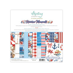 Set of scrapbooking papers 20,3 x 20,3 cm - Mintay - Riviera Moments
