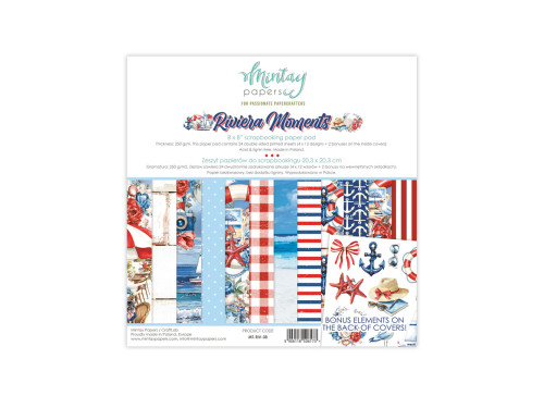 Set of scrapbooking papers 20,3 x 20,3 cm - Mintay - Riviera Moments
