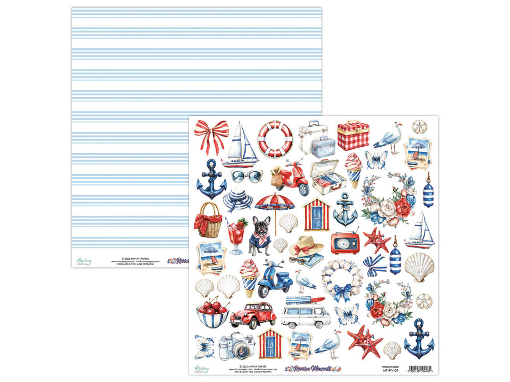 Elements for cutting 30,5 x 30,5 cm - Mintay - Riviera Moments