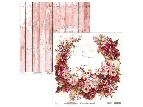 Papier do scrapbookingu 30,5 x 30,5 cm - Mintay - Rust & Rose 04