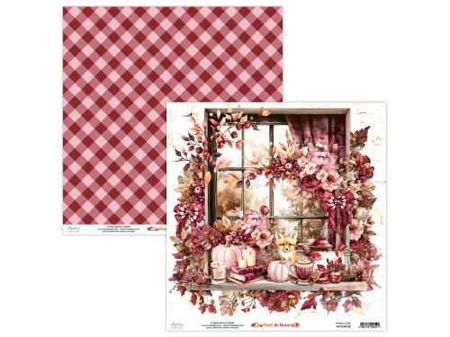 Papier do scrapbookingu 30,5 x 30,5 cm - Mintay - Rust & Rose 02