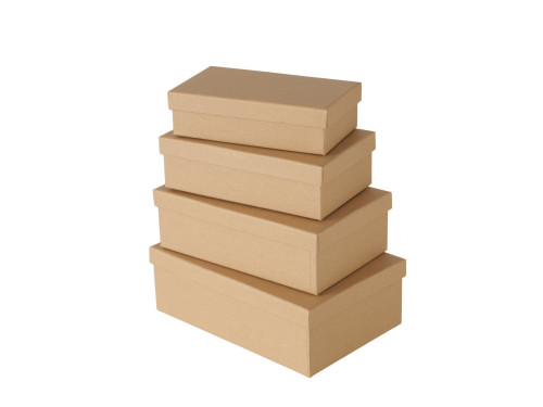 Set of cardboard gift boxes - craft 4 pcs.