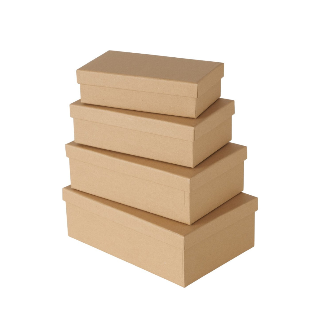 Set of cardboard gift boxes - craft 4 pcs.
