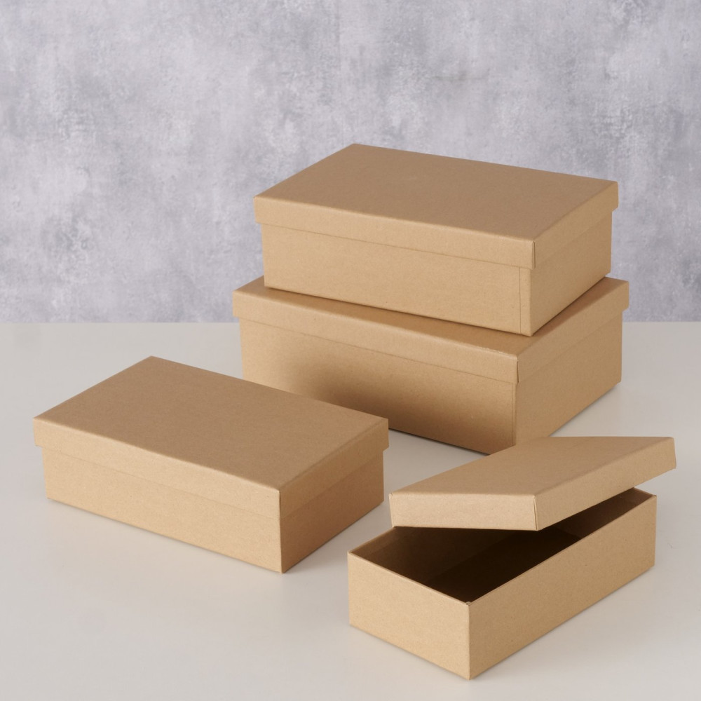 Set of cardboard gift boxes - craft 4 pcs.