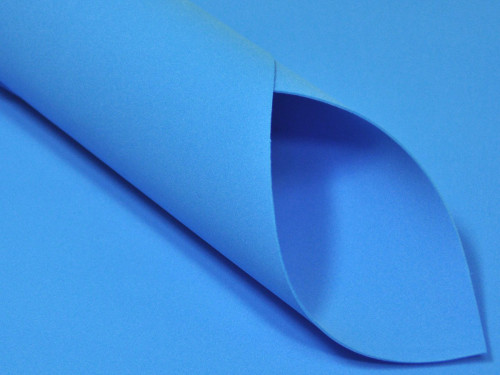 Foam Foamiran 0,8 mm - 33 x 29 cm - Blue