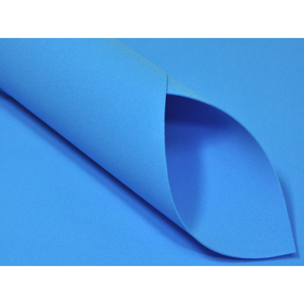 Foam Foamiran 0,8 mm - 33 x 29 cm - Blue