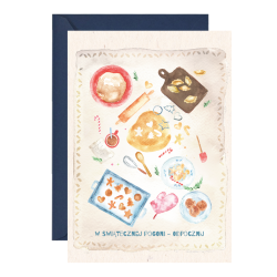 Greeting card A6 - Paperwords - Christmas table