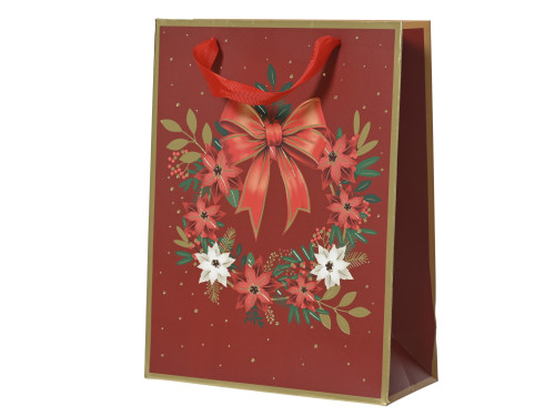 Paper gift bag Wreath - 12 x 30 x 42 cm