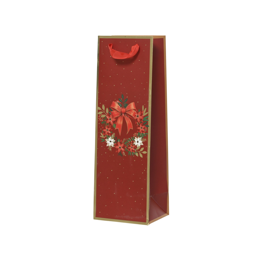 Torba prezentowa na wino Wieniec - 10 x 12 x 36 cm