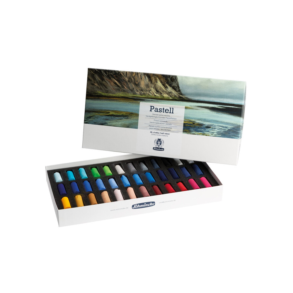 Zestaw półpasteli suchych Extra-Soft - Schmincke - 36 kolorów