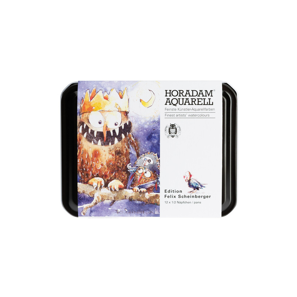 Set of Horadam Aquarell Felix Scheinberger watercolor paints - Schmincke - 12 pcs.