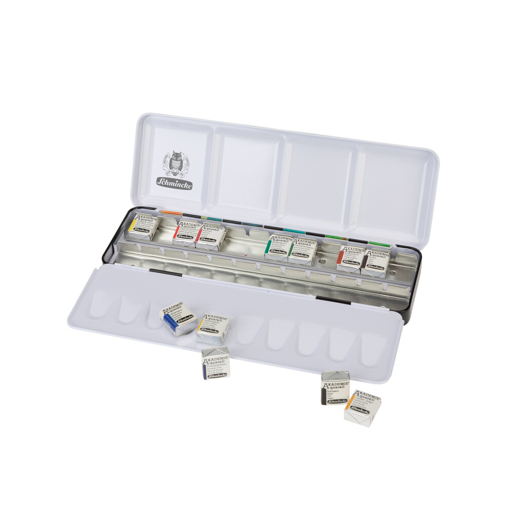 Set of Akademie Aquarell watercolor paints On the surface - Schmincke - 12 pcs.