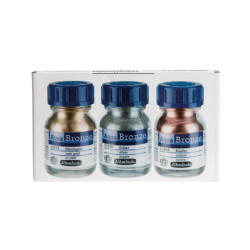 Zestaw pigmentów Aqua Bronze - Schmincke - 3 x 20 ml
