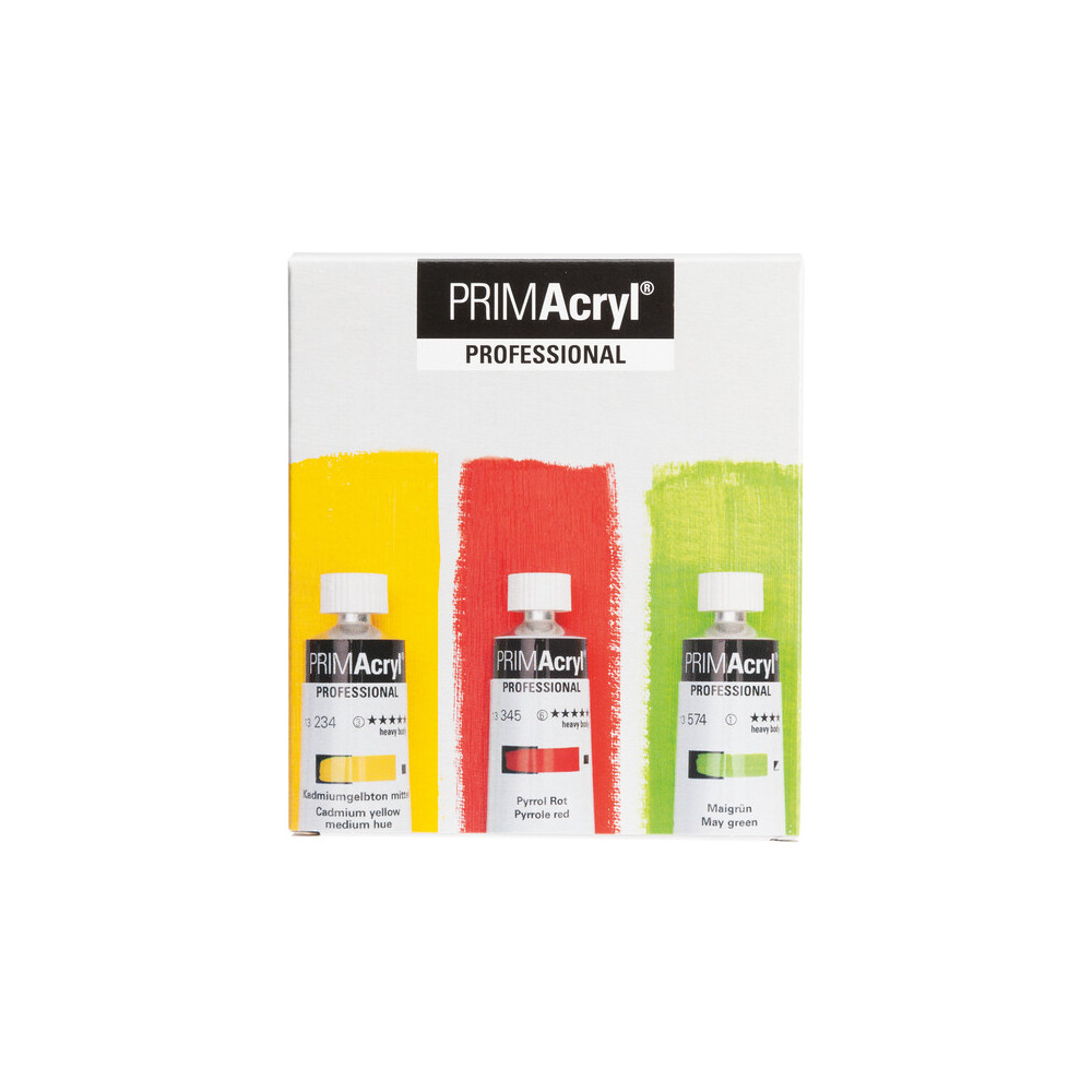 Set of PRIMAcryl professional acrylic paints - Schmincke - 3 x 35 ml