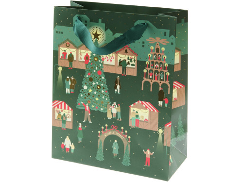 Paper gift bag Christmas Market - Rico Design - 26 x 32 x 12 cm