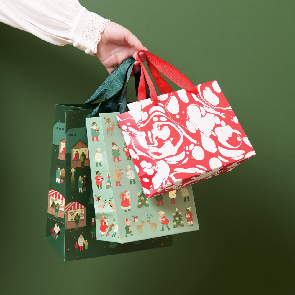 Torba prezentowa Świąteczne Postacie - Rico Design - 18 x 26 x 12 cm